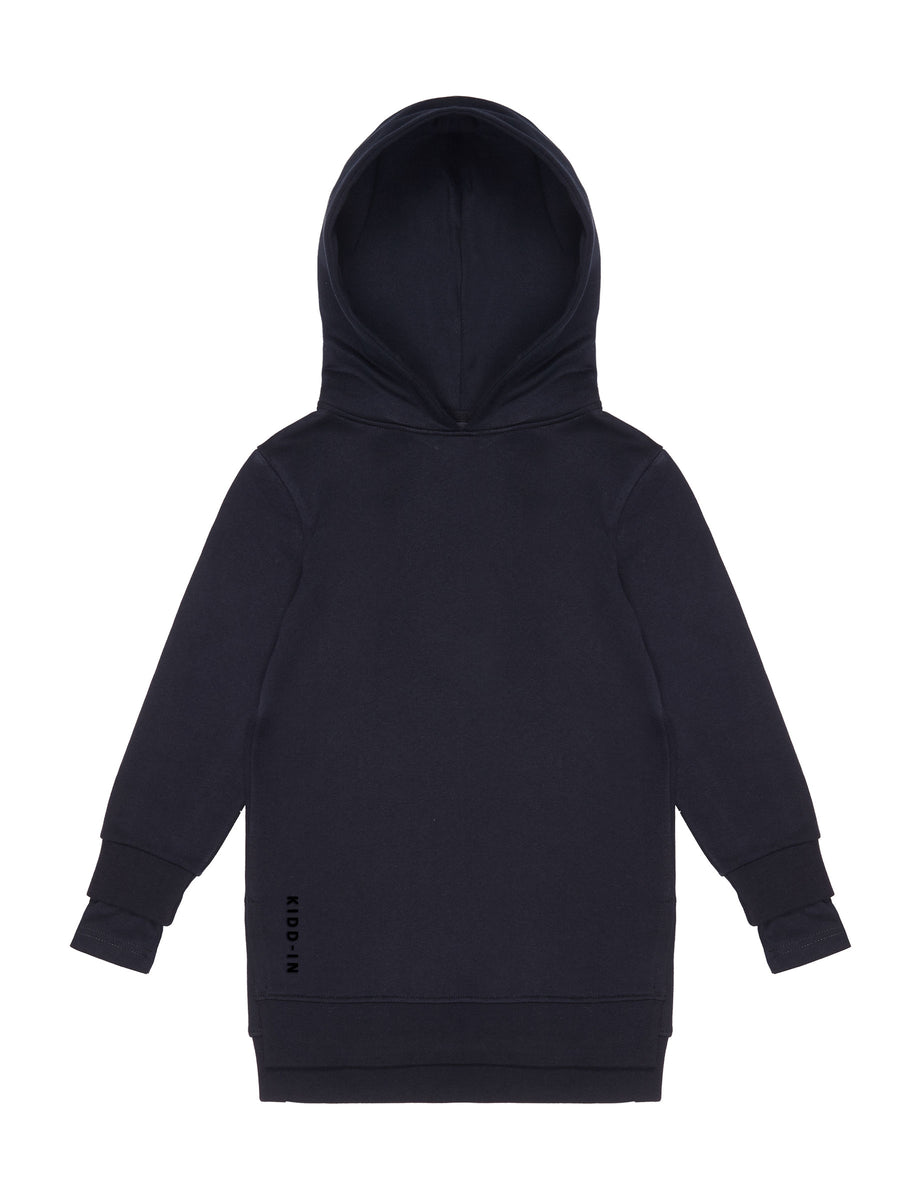 Double Sleeve Hoodie Black - KIDD-IN 